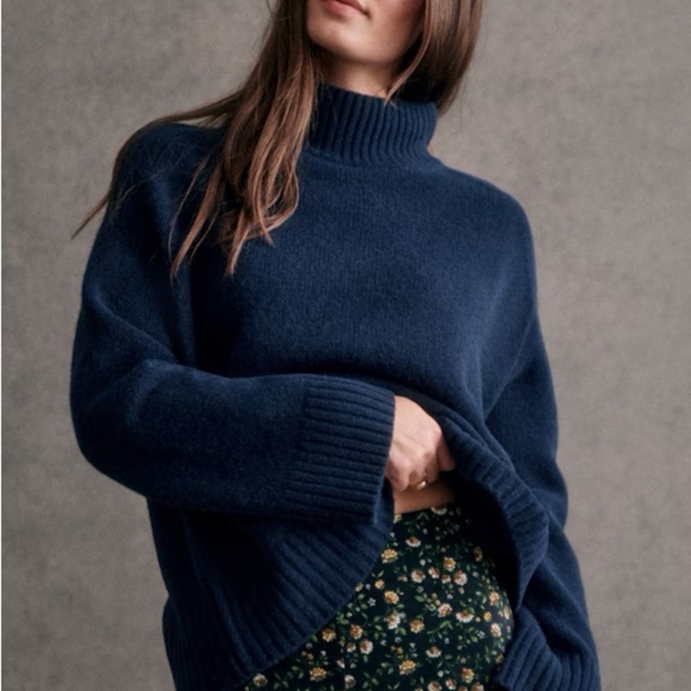 Sezane navy Lauren jumper